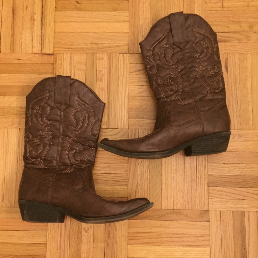 Chocolate Brown Cowboy Boots